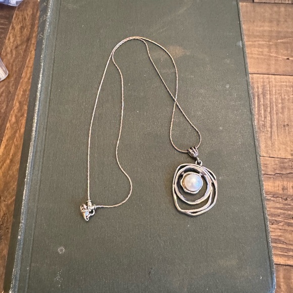 Vintage Pearl Israel 925 Sterling Silver Necklace 18in - Picture 3 of 11